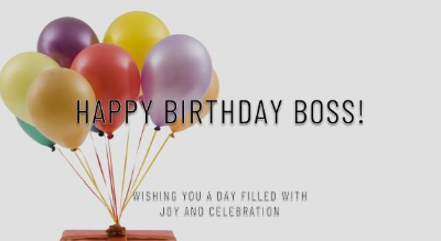 Happy Birthday Wish Quote For Boss